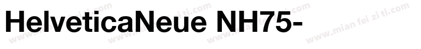 HelveticaNeue NH75字体转换
